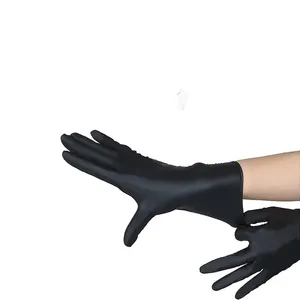 GMC 6mil Wholesale Black Gloves High Quality Work Gloves For Personal Protection Nitrile Gloves