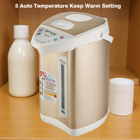 Hervidor Eléctrico de Acero Inoxidable con Termostato de 5 Niveles de Temperatura, 700W, 4L-6L, Ecológico, para Hogar y Oficina, Gran Venta