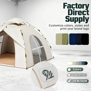 Carpa de Exterior Oxford para Interiores y Exteriores, Totalmente Automática, para las Cuatro Estaciones, de Triple Capa, Impermeable, para 3-4 Adultos y 2 Niños, con Protección Solar - Product Image 3