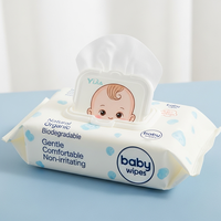 Toallitas Húmedas para Bebé de Algodón Orgánico, Material Natural Ultra Suave para Piel Sensible, Toallitas Ecológicas, Proveedor de Empaquetado Personalizado OEM