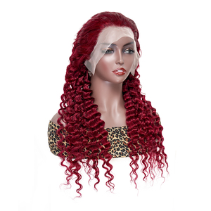 Pelucas de Cabello Humano con Ondas Profundas, Doble Trama, Color Nuevo, Más Vendidas en Alibaba, con Frente de Encaje Suizo Transparente - Product Image 2