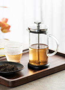 Presse à café en verre à pression française, résistante à la chaleur, avec Base en Silicone antidérapante, ml - Product Image 6