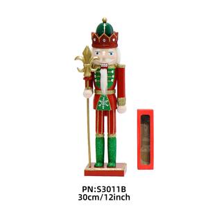 Décoration de Noël en bois de 30 cm, casse-noisette, ornement de fête - Product Image 3