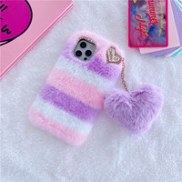 Casing ponsel hati cinta mewah lucu penutup belakang ponsel desain wanita untuk iPhone 6 7 8 X XS XR 11 12 13 14 15 16 Pro Max