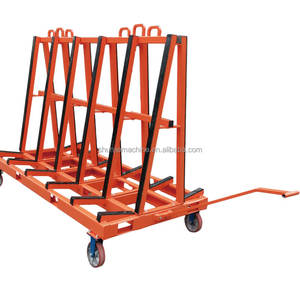 2.4 मीटर 5500lb भारी लोड हो रहा है-ड्यूटी शीट परिवहन रैक Foldable शीट भंडारण रैक स्टील संगमरमर एक फ्रेम ट्राली - Product Image 5