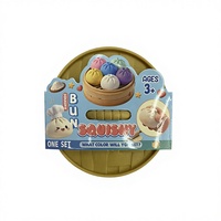 Produit transfrontalier le plus vendu : Jouet anti-stress Squishy en forme de boulette mystérieuse et de boulette de soupe, avec poudre dorée et paillettes, à récupération lente
