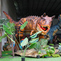 LT-4-83C Le Monde des Dinosaures : Modèle de Robot Dinosaure Animatronique Animé Carnotaurus pour l'Extérieur