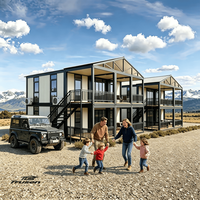 Producto Más Vendido: Casa Prefabricada de Lujo de Doble Capa, Expandible, Plegable, con Cocina y Baño
