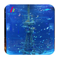 Aquarium en acrylique transparent cylindrique personnalisé