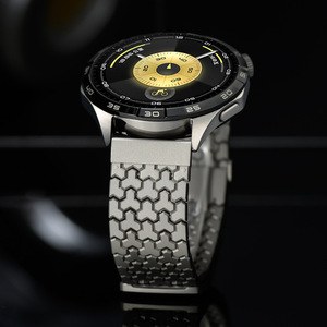 Bracelet en acier inoxydable avec boucle magnétique de luxe 22 mm compatible avec <span class=keywords><strong>Huawei</strong></span> Watch GT <span class=keywords><strong>6</strong></span> 5 4 Pro, bracelet en métal titane - Product Image 5