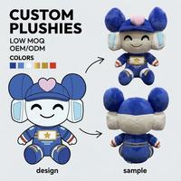 Porte-clés pendentif en peluche fantôme mini anime mignon personnalisé OEM, en boîte mystère, avec rembourrage en coton PP, certifié CE/CPC/UKCA