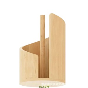 Wooden <b>Kitchen</b> <b>Paper</b> Towel Holder Round Desktop Storage Rack Natural Wood Color Eco Friendly <b>Kitchen</b> Organizers - Product Image 2