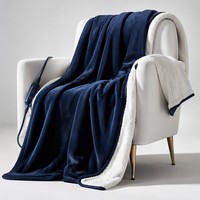 Surmatelas chauffant 50x60 pouces en flanelle et sherpa, couverture électrique à contrôle numérique, sûre et chaude, vente en gros directe usine