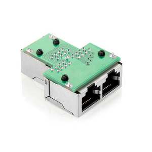 Connecteur réseau RJ45 Ward News, type T, traversant, répartiteur 3 voies, tête cristalline pour extension de câble Ethernet - Product Image 1