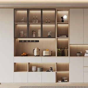 BALOM Vente directe d'usine Meubles d'entrée sur mesure Armoire de salon Armoire sur mesure Finition mélamine - Product Image 5