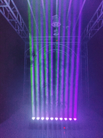 Luz Móvil de Cabeza con Haz de Luz LED RGBW de 10x40W, Equipo Profesional para DJ, Discoteca, Fiesta, Club Nocturno, Pista de Baile y Bar