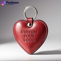 Großhandel Custom Sublimation Frauen Herzform Pu Kunstleder Schlüssel anhänger Schlüssel ring Schulter Rohlinge Fob