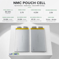 Cellules Pouch ULi NMC 400Wh/Kg 3.7V 80Ah à Décharge Élevée, Batterie Semi-Solide pour Drone, Véhicule Électrique, Moto, Bateau