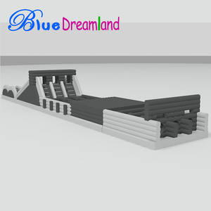 Топ-поставщик, черный, самолет, шаттл, Космический надувной батут, полоса препятствий, спортивная игра для продаж - Product Image 3