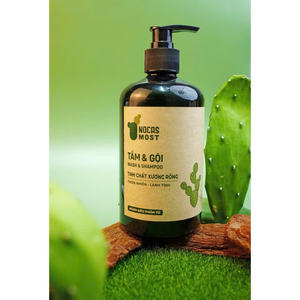 Suministro al por Mayor de Champú y Gel de Ducha 2 en 1 con Extracto Natural de Cactus y Menta, Gel de Ducha Herbal de Limpieza Profunda 500ml Vietnam - Product Image 2