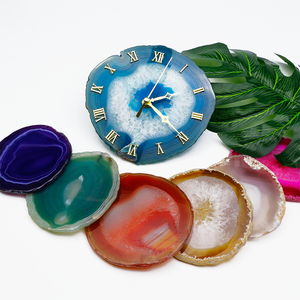 Groothandel Grote Maat Hoge Kwaliteit Braziliaanse Ovale Agaat Semi-Edelkristal Ambachten Agaat Plaat Plak Steen Coaster - Product Image 2