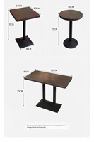 Ensemble table et chaises rétro pour usage commercial, idéal pour les restaurants de hamburgers, poulet frit, snack-bars, cafés et restaurants de hot pot, avec table longue