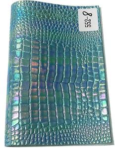 Cuir PU effet <span class=keywords><strong>crocodile</strong></span> gaufré et miroir pour chaussures et sacs pour femmes - Product Image 1