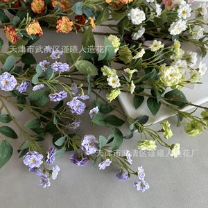 ดอกกุหลาบจิ๋วประดิษฐ์ Jinxi ขนาด 75 ซม. ดอกไม้ผ้าไหม สีขาว สีลาเวนเดอร์ สีม่วง สีชมพู สีเหลือง สีแดง สีส้ม สีแชมเปญ สำหรับตกแต่งงานแต่งงานและบ้าน - Product Image 3