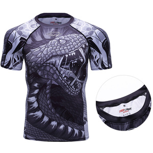 Compresión de manga corta de sublimación de ropa deportiva para <span class=keywords><strong>hombre</strong></span> de 3D Animal T Shirt - Product Image 6