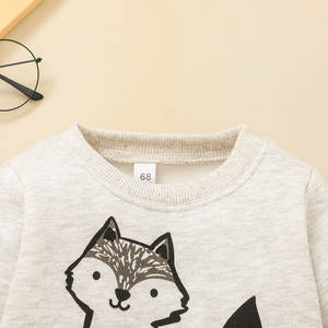 Ensemble de vêtements pour enfants, ensemble assorti, body à manches longues, fabricants de vêtements en coton, vêtements en gros - Product Image 2