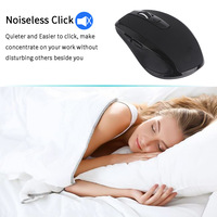 Souris sans fil optique mini Type-C 2,4 G, portée 15 m, clic silencieux ergonomique, 6 boutons, multi-appareils pour ordinateur portable, tablette, téléphone, bureau