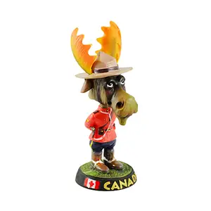 Tùy chỉnh Bobble búp bê đầu động vật rcmp handmade bobblehead Nhựa Tùy Chỉnh bobblehead