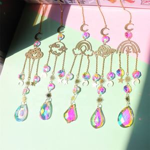 Sun Catcher Crystal Custom Suncatcher Metal <strong>Wind</strong> <strong>Chimes</strong> Indoor Hanging Prism Crystals Rainbow Maker Suncatcher for Home Decor - Product Image 3