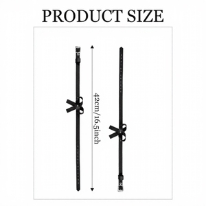 Collar de Cuero PU Negro con Lazo Decorativo para Mujer, Modelo YXQ 325 de Zesi, para Uso Diario o en Fiestas - Product Image 6