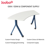 Table de classe collaborative moderne modulaire, bureau d'apprentissage en groupe mobile, cadre en acier durable et écologique, garantie 5 ans, écoles