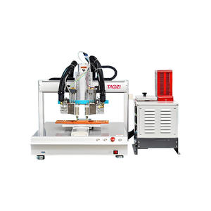 آلة توزيع المواد اللاصقة بالحرارة عالية السعة ذات رأسين مع محرك 220 فولت - Product Image 1