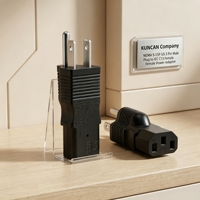 Adaptateur de prise Cloverleaf C5 à 3 broches américain entièrement compatible, compatible avec le port d'alimentation de l'ordinateur portable