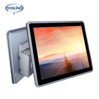 Panel PC Industrial I5-8260U con 6 COM RS232/422/485, Pantalla Táctil IP65, Todo en Uno, 9-36V, TPM2.0 para Control de Máquinas PLC CNC