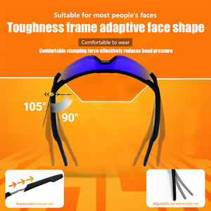Gafas inteligentes de moda al aire libre viento protección UV reproducción de música AI traducción inteligente gafas de sol de ciclismo multifuncionales - Product Image 6