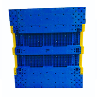 Palette en plastique industrielle empilable avec renfort en acier 1400x1600mm, conception à 3 roulettes et plateau fermé pour entrepôt