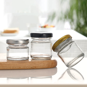 Bán buôn tùy chỉnh nhãn 25ml mini Glass Jam mật ong Jar với nắp kim loại - Product Image 2