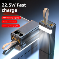 Power Bank Portable Personnalisé Usine 20000mAh 30000mAh 50000mAh Charge Rapide PD 22.5W pour Téléphone Portable