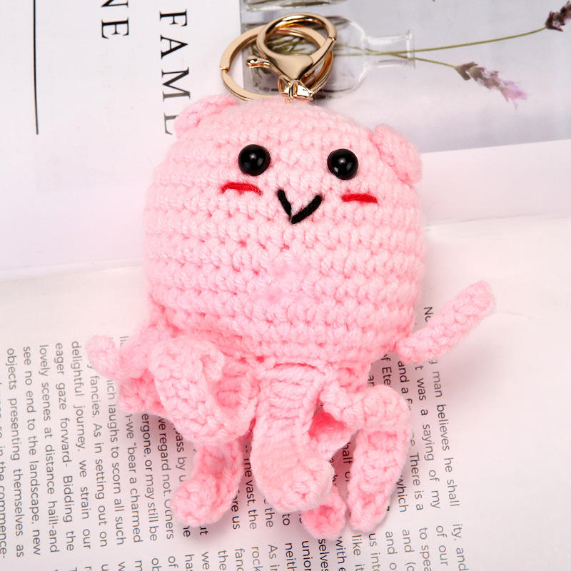 Green6-crochet octopus