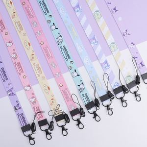 Tali Gantungan Ponsel Kartun Lucu, Tali Lebar Datar Kepang, Tali Gantungan Kunci, Tempat Kartu, Tali Leher Grosir - Product Image 1