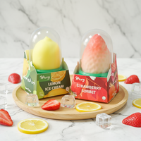 Hicey Mango Aardbei Druif Exotisch IJs Fruit Chocolade Smaak Virale Fruitvormige IJsjes
