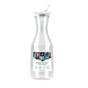 透明洗衣液分配器塑料玻璃瓶32盎司50盎司织物柔软剂分配器洗涤剂织物柔软剂漂白剂