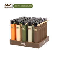 Briquet à gaz butane jetable et rechargeable personnalisé, prix abordables, vente en gros usine MK