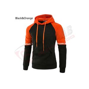 Sweat-shirt à capuche pour homme en coton 100% patchwork, manches longues, automne, streetwear, pull, hip-hop - Product Image 3