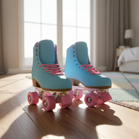 Patins à roulettes de haute qualité pour l'extérieur, à semelle en maille PU réglable, avec roulement ABEC-7
