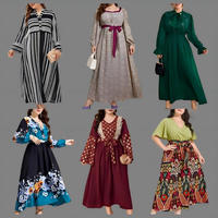 Vêtements d'été à la mode, pantalon plissé décontracté à manches longues pour femmes, robe ample grande taille pour femmes